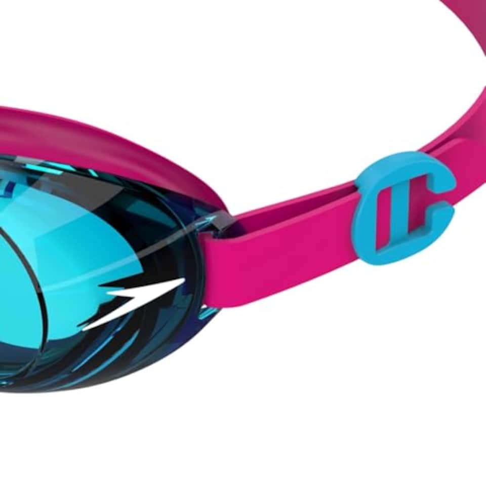 image 1 of Speedo Unisex Kids Jet 2.0 Swiming Goggles | Enhanced Vision, Electric Pink/Azure Blue, One Size