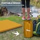image 6 of Outsunny Self-Inflating Single Sleeping Pad Air Bed with Carry Bag, Khaki