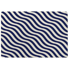 Wavey Lines (Rug) Blue | XL: 160x230cm