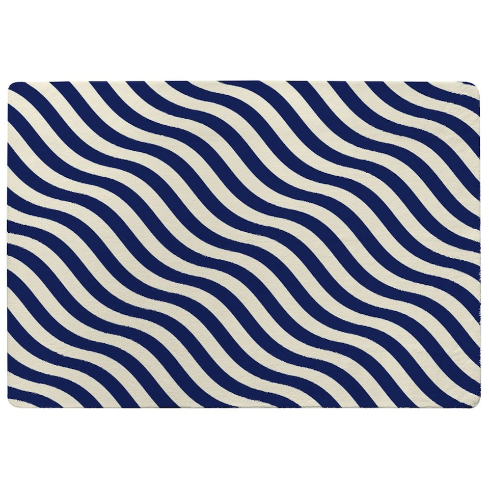 image 1 of Wavey Lines (Rug) Blue | XL: 160x230cm