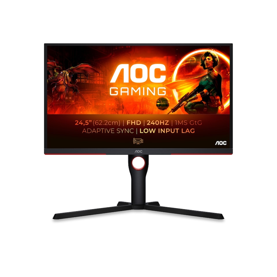 image 1 of AOC G3 25G3ZM/BK 24.5 inch Full HD VA 0.5 ms FreeSync 240Hz Flat Gaming Monitor