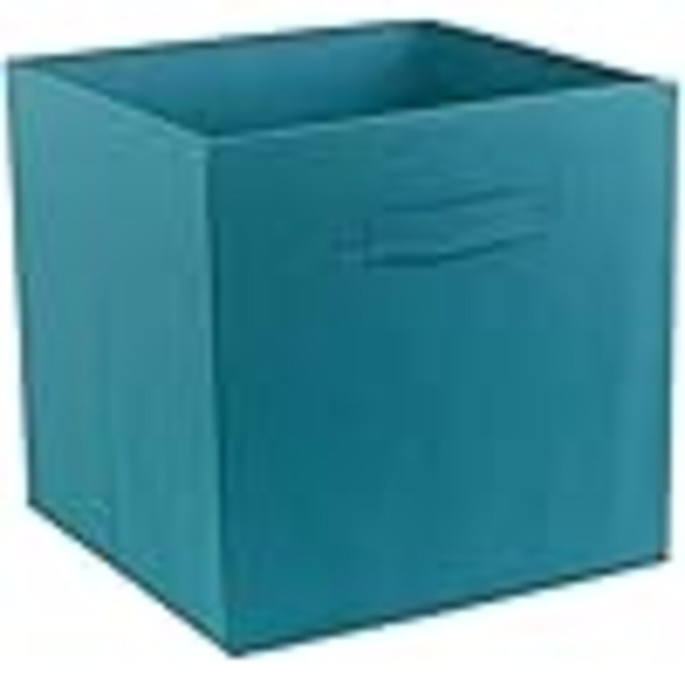 image 1 of 6 Pcs Foldable Fabric Cube Storage Boxes Collapsible Folding Box | Blue | Storm Blue | 6