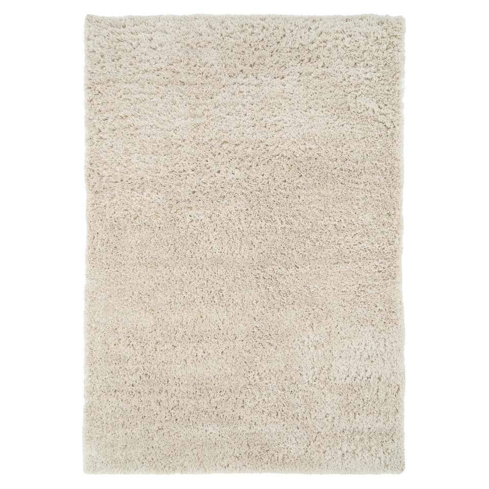image 1 of KUKOON Ecru Beige Deep Pile Shaggy Living Room Area Rug 240cm x 330cm
