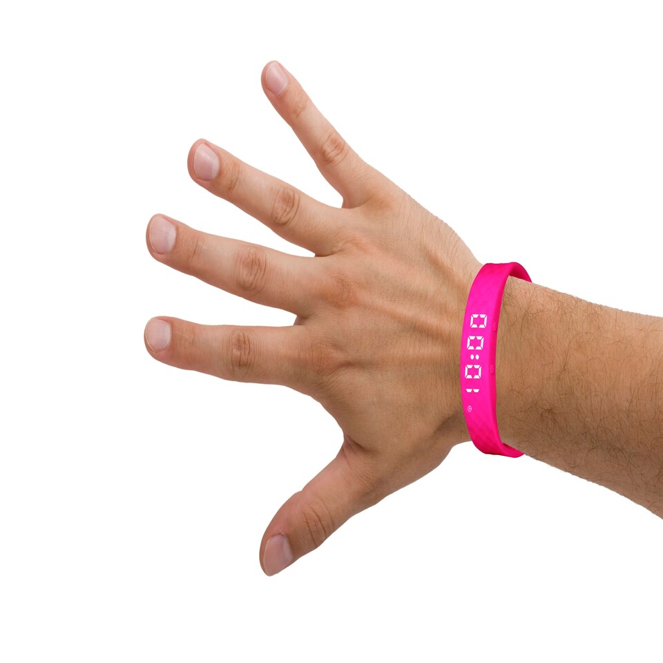 image 1 of Pink Pivotell Vibratime: Vibrating Pill Reminder Alarm Watch - with up to 12 Daily Alarms - Rechargable (USB Charger Included)