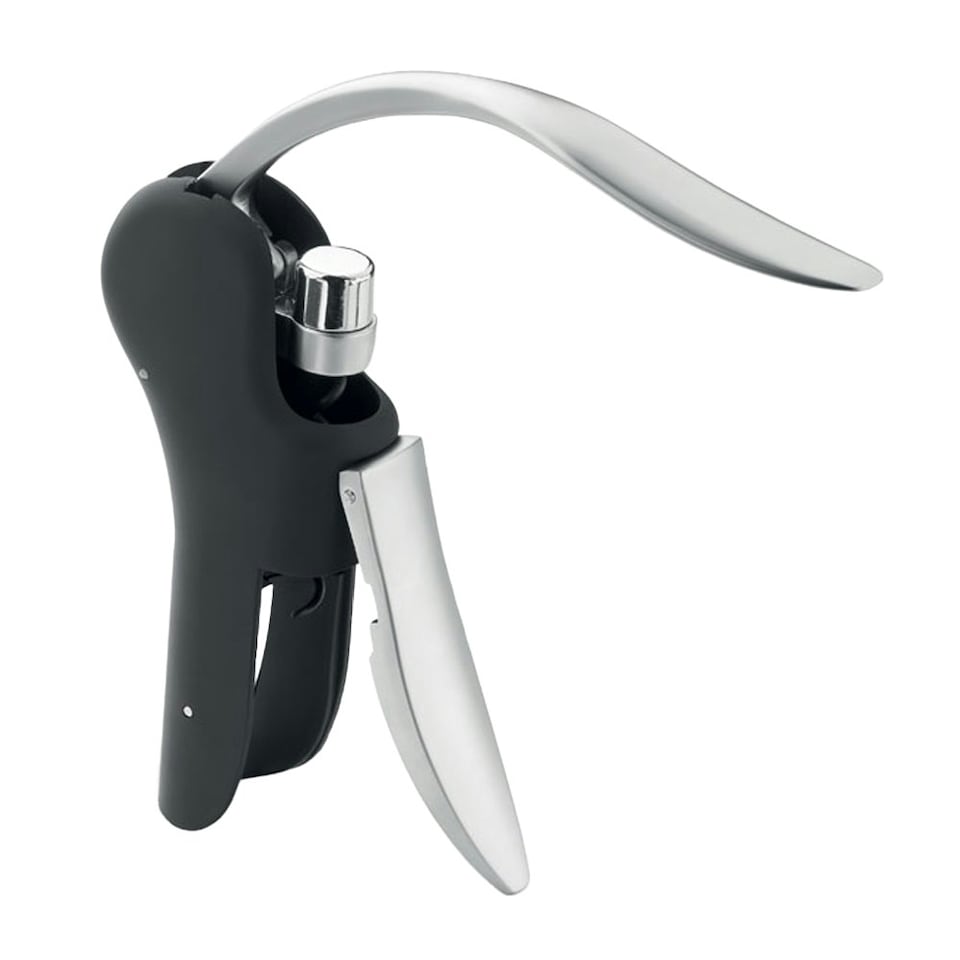 image 1 of MidOcean Corcho Automatic Lever Corkscrew - Black/Silver - One Size