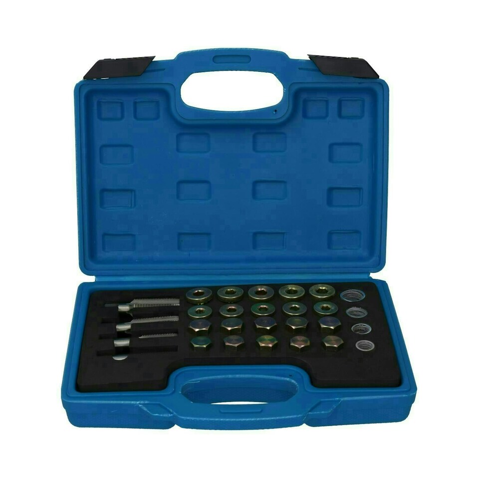 image 1 of Oil drain sump plug differential gear box damaged thread repair kit 64pcs AT547