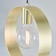 image 5 of Hoop 1 Light Ceiling Pendant Brushed Brass, E27