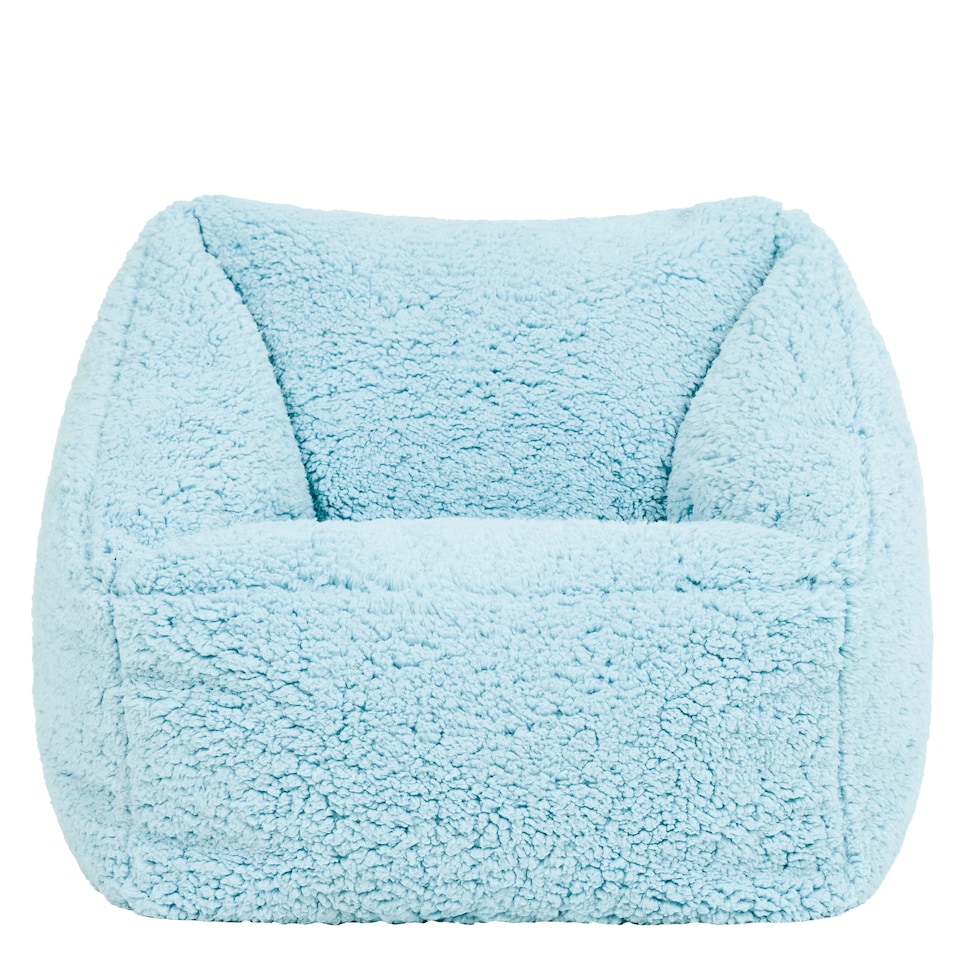 image 1 of icon Kids Teddy Bear Armchair Bean Bag Blue Childrens Bean Bags Set of 2