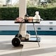 image 3 of Novogratz Barbie Outdoor Bar Cart with Wheels Charcoal