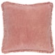 image 2 of Yard Bertie Cotton Velvet Cushion | Pink | Rosewood | 45 x 45cm | 1
