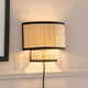 image 2 of ValueLights Grant Pair of - Plug in Natural Rattan Wicker Cane Easy Fit Wall Lights - Bulbs Included
