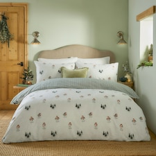 Wylder Nature Robin's Return Brushed Cotton Single Duvet Set Cream | Single