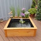 image 1 of Raised Square Garden Solar Pond kit with Planting Zone