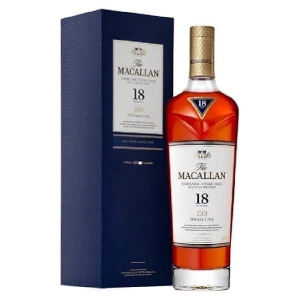 image 1 of Macallan - 2020 Release Double Cask Highland Single Malt Scotch 18 year old Whisky | Multi | Amber honey | Rich raisin and sultana with notes of caramel, vanilla and ginger, balanced by wood spice and zesty citrus | 1