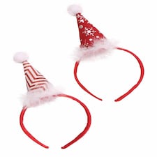 Single Plush Christmas Hat Headband