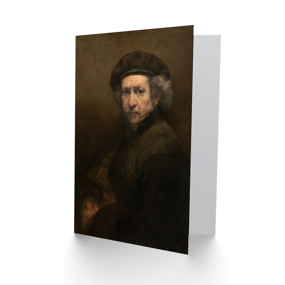image 1 of Rembrandt van Rijn Art Card Self Portrait Oil Painting