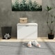 image 7 of HOMCOM Shoe Storage Bench with Cushion and Flip-Drawer White