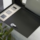 image 8 of HOMCOM Wall Mounted Letterbox Mailbox with Windows and Keys Easy to Install Black