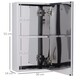 image 7 of HOMCOM Wall Mounted Bathroom Mirror Glass Storage Cabinet Stainless Steel