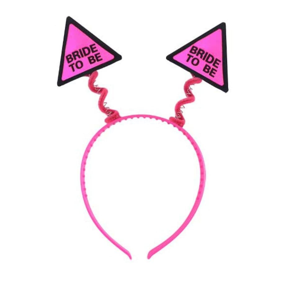 image 1 of Hen Party Hot Pink Bride to Be Head Bopper