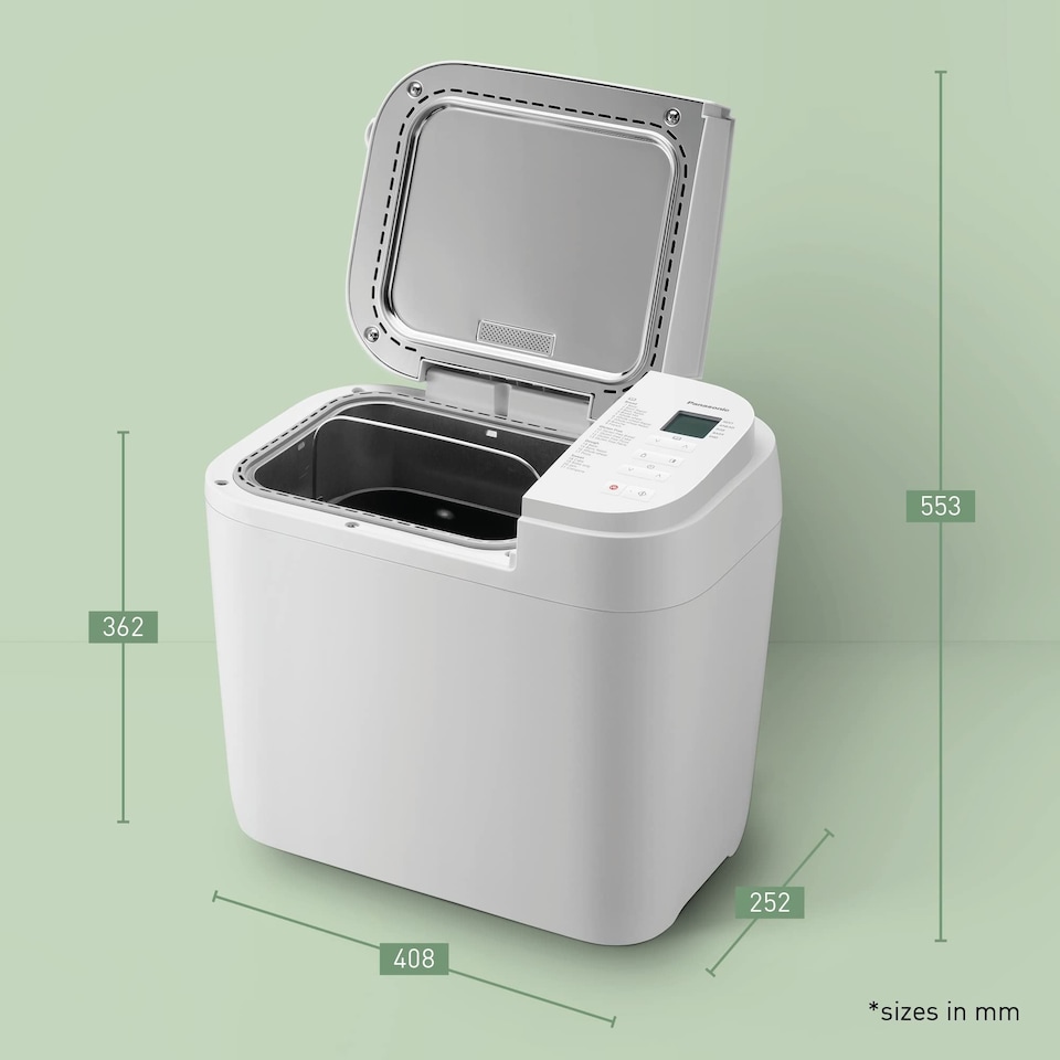 image 1 of Panasonic SD-B2510 Automatic Breadmaker, with Gluten Free Programme - White