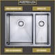 image 6 of Austen & Co. Orla Stainless Steel 1.5 Bowl Kitchen Sink, Right Hand Main Bowl, Inset & Undermount