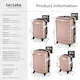 image 6 of Suitcase Set Mila - 4 hard-shell suitcases, including luggage scales and tags | Gold | rose gold | 1