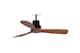 image 1 of Lantau Recessed 107cm Ceiling Fan Matt Black, Walnut Blades