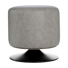 Interiors by Premier Comfortable Ash Sylinder Stool, Sleek Modern Design Livingroom Stool, Sturdy And Durable Bedroom Stool