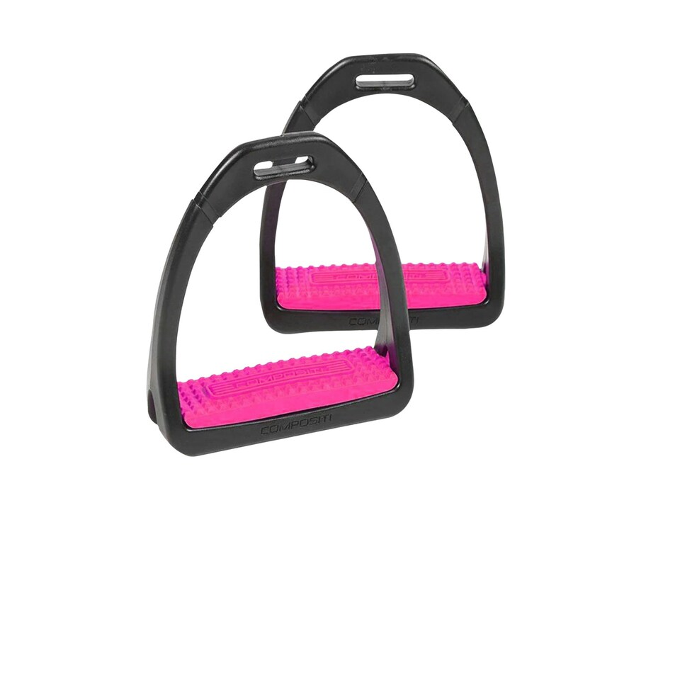 image 1 of Compositi Unisex Adult Premium Profile Horse Stirrups - Raspberry - One Size
