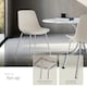 image 4 of Dining Chair Mave - large plastic seat, ergonomic, high backrest, 120 kg load capacity - Set of 4 Grey | Taupe/Chrome