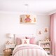 image 4 of CGC BLAKE 45cm Oatmeal Linen Pink Teddy Bear Children’s Lampshade