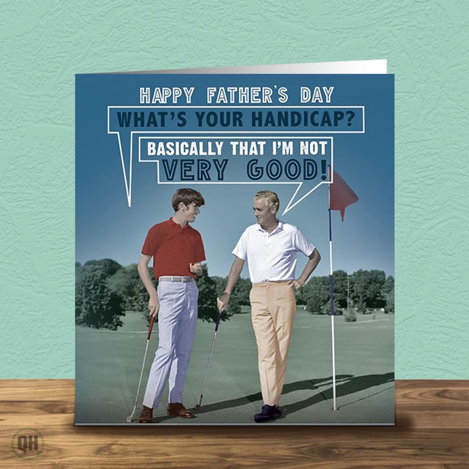 Father's Day Card Not A Very Good Golfer!