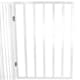 image 4 of White Dog Safety Folding Wooden Pet Gate Portable Indoor Barrier