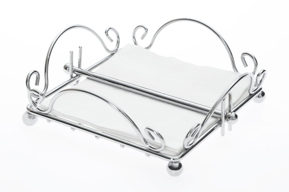 image 1 of Helix Chrome Wire Napkin Holder