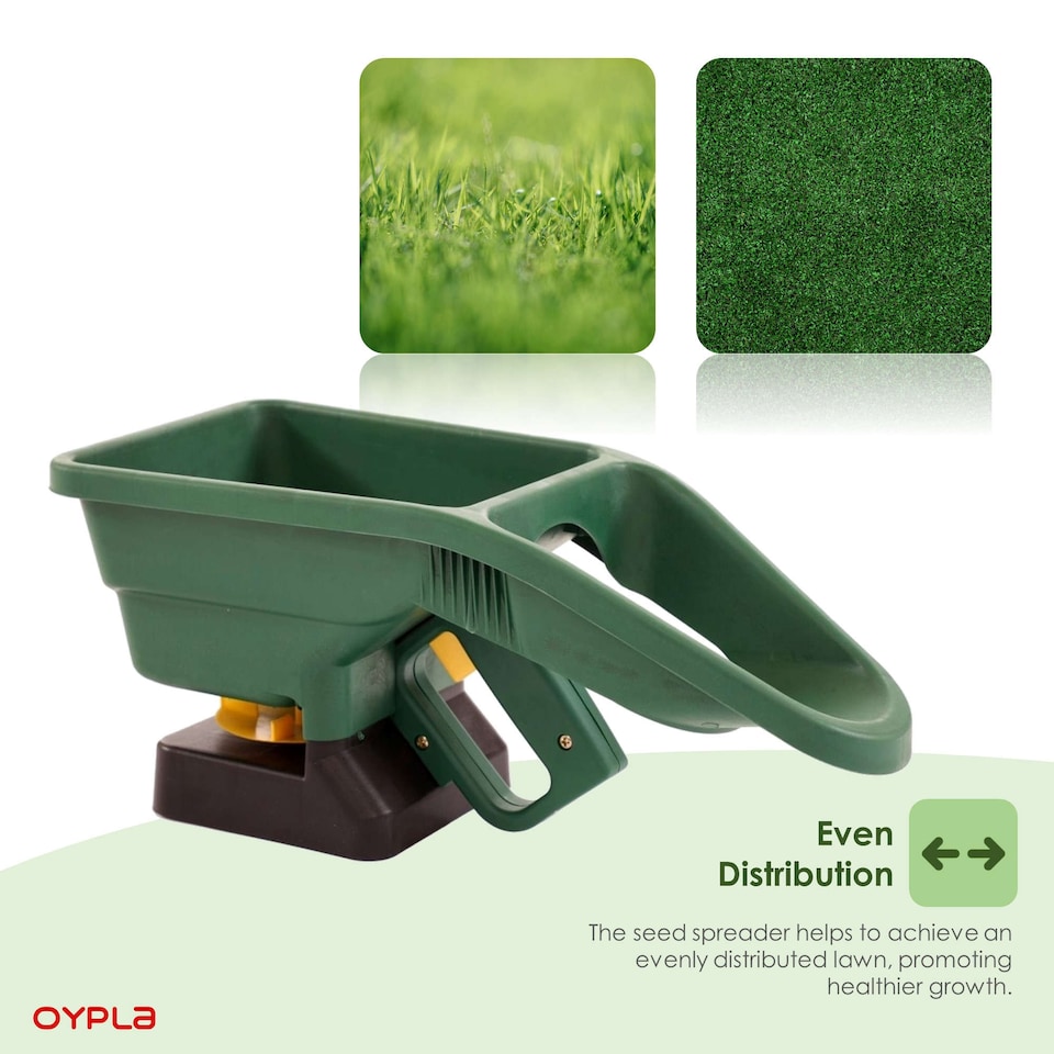 image 1 of Handheld Garden Lawn Grass Feed Seed Fertiliser Spreader Shaker