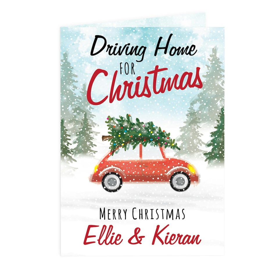 image 1 of Personalised 'Driving Home For Christmas'' Card
