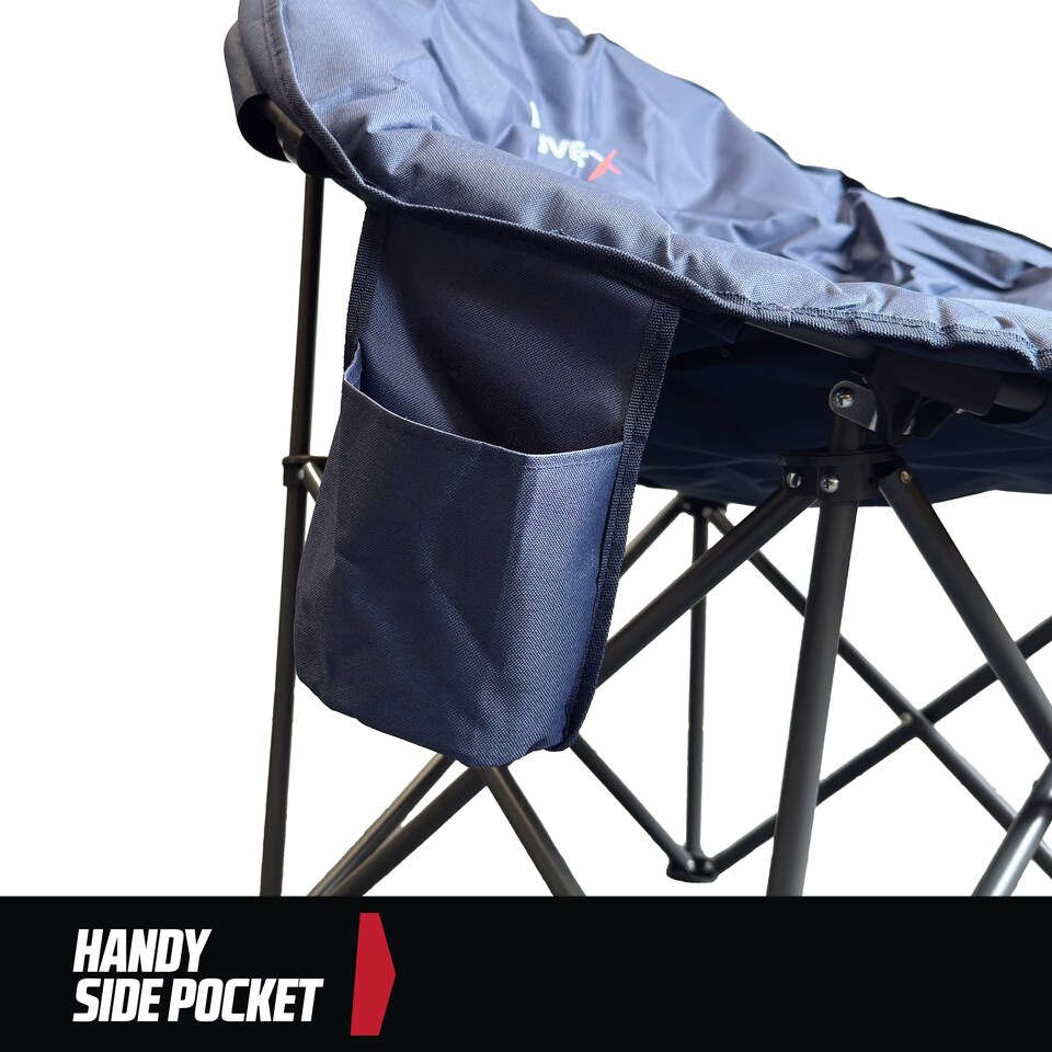image 1 of MoverX Lightweight Moon Camping Chair - Capacity 150kg, Blue