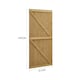 image 1 of Living and Home Pine Wood Garden Gate with Latch 183*91cm
