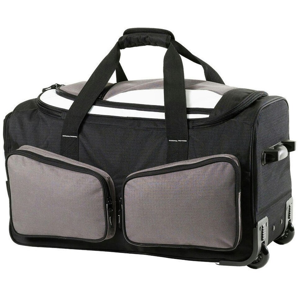 image 1 of Shugon Detroit Trolley Holdall Duffle Bag (75 Litres) - Grey/Black - One Size