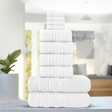 Everyday 100% Cotton Towels - Super Absorant and Soft – Cotton Hand & Bath Towels - White White | Extra large bath sheet
