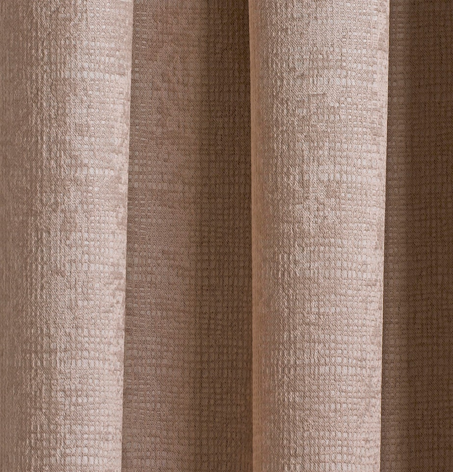 image 1 of Enhanced Living Matrix Latte Natural 46 x 90 inch (117x229cm) Tape Top Thermal Noise reducing Dim Out Curtains (PAIR) | Brown | Latte | 2