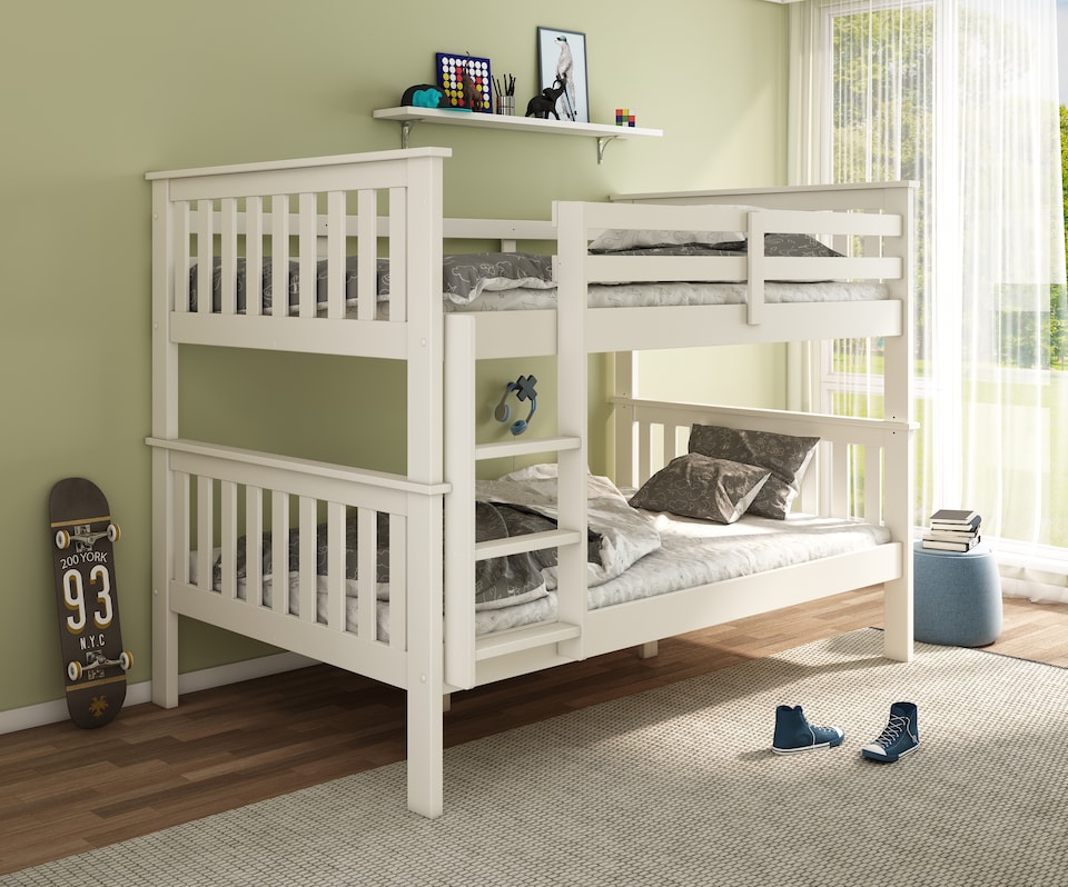 image 1 of Oslo White Quadruple Sleeper Bunk Bed
