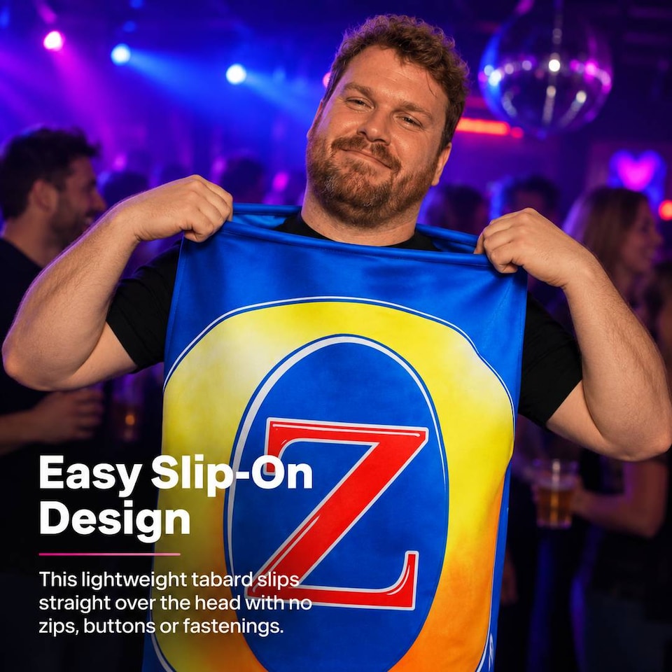 image 1 of Adults Beer Can Costume Novelty Lager Tabard Kangaroo Stag and Hen Party Fancy Dress Outfit
