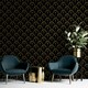 image 5 of Palm Palace Black & Gold