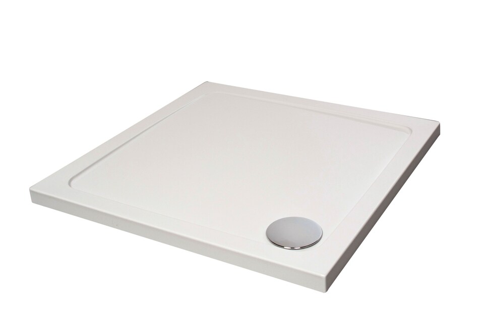image 1 of Balterley Square Stone Slip Resistant Shower Tray - Balterley