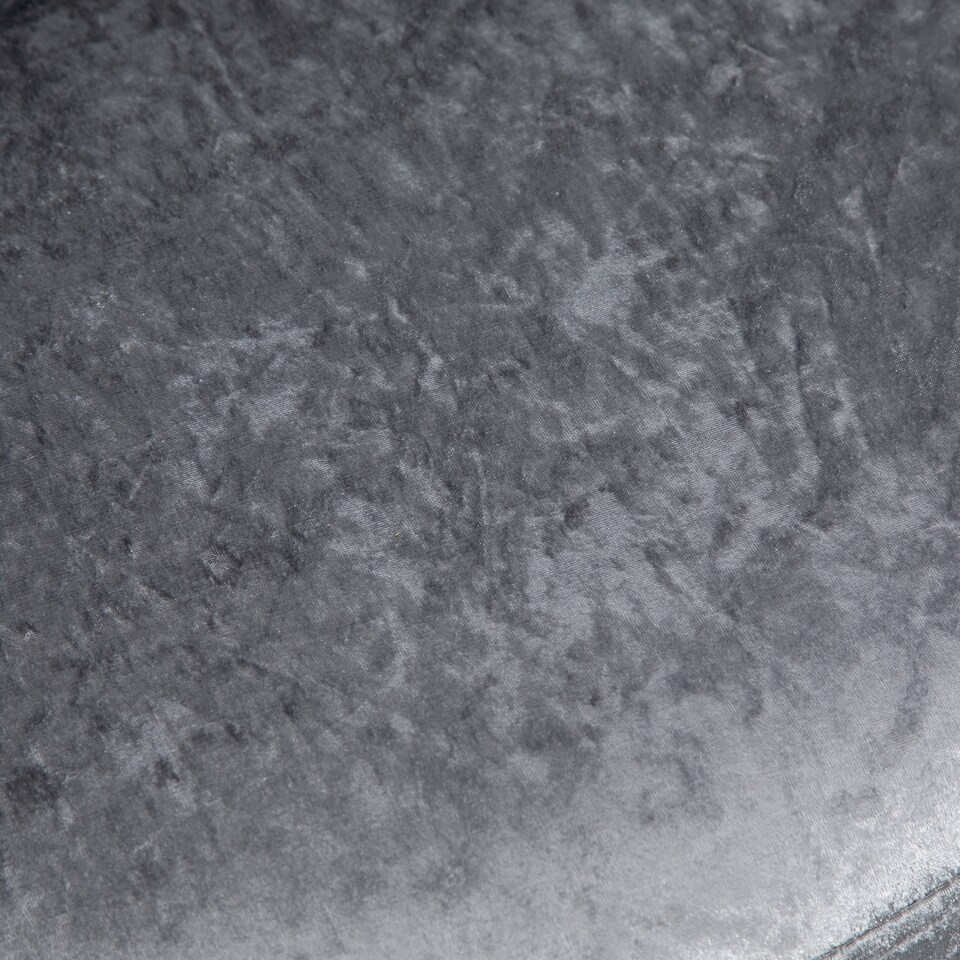 image 1 of HOMCOM Dressing Table Stool with Rubber Wood Legs, Ice Velvet Vanity Stool for Living Room Bedroom, Grey