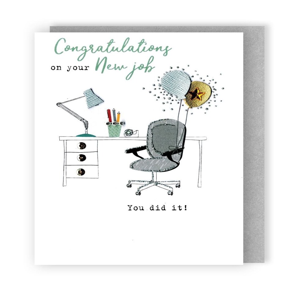 image 1 of On Your New Job Congratulations Card