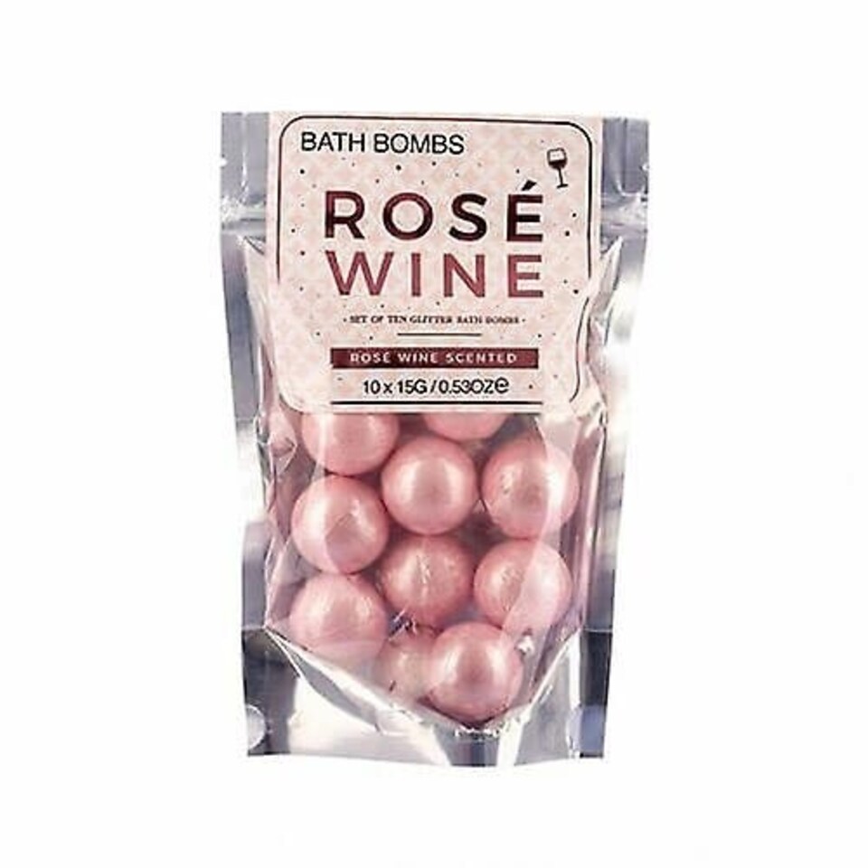 image 1 of Gift Republic Mini Bath Bombs Rose Wine