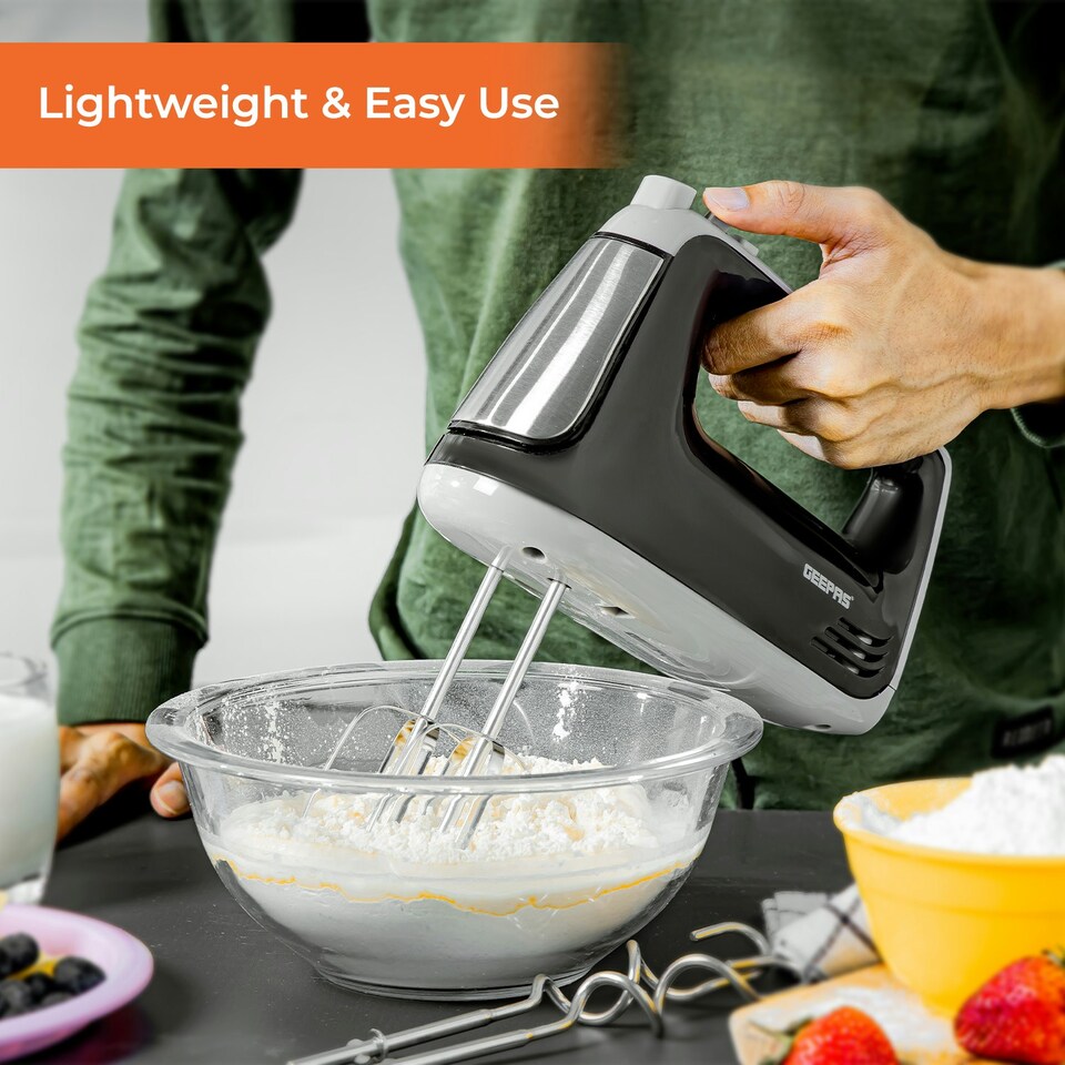 image 1 of GEEPAS 400W Hand Mixer | Electric Whisk Black